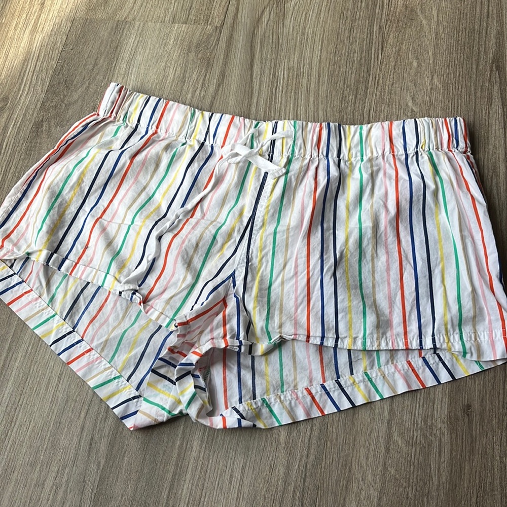 White striped J.Crew shorts